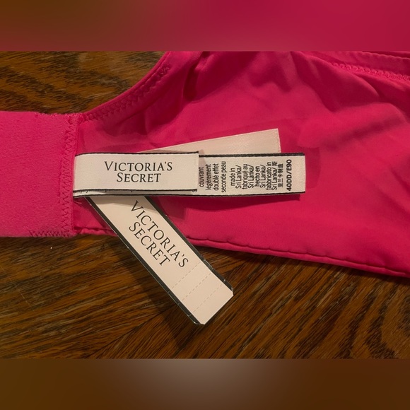 Victoria's Secret Hot Pink Lined T-Shirt Full Coverage Bra 40DD NWT - Picture 3 of 4